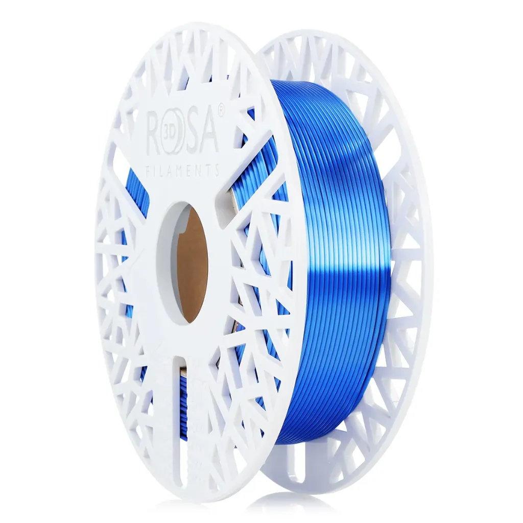 [4464] ROSA3D Spule PLA Blau Silk (500 g)