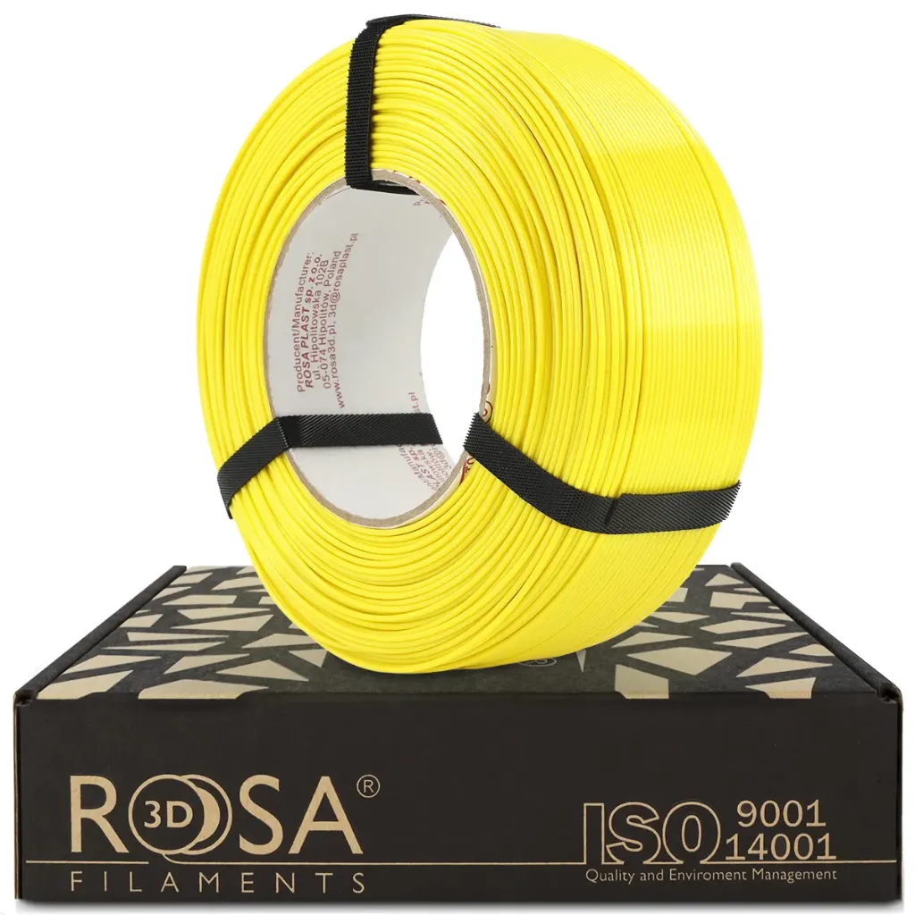 [4587] ROSA3D ReFill PETG HS Leuchtendes Gelb (1000 g)