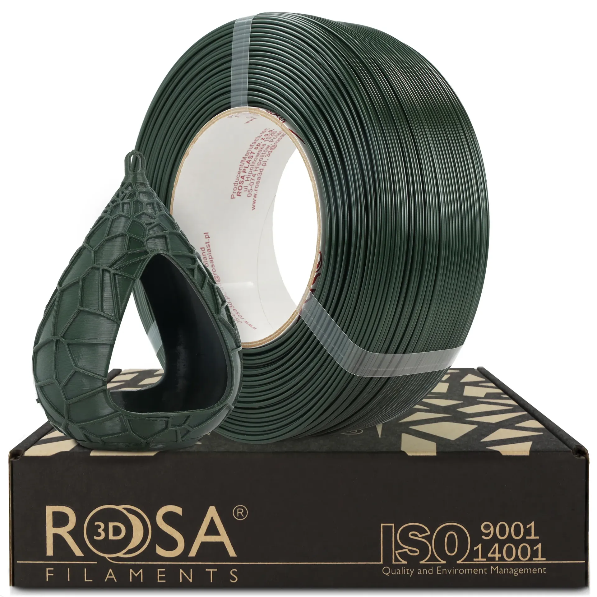 [4772] ROSA3D ReFill PETG HS Jägergrün (Hunter Green) (1000 g)