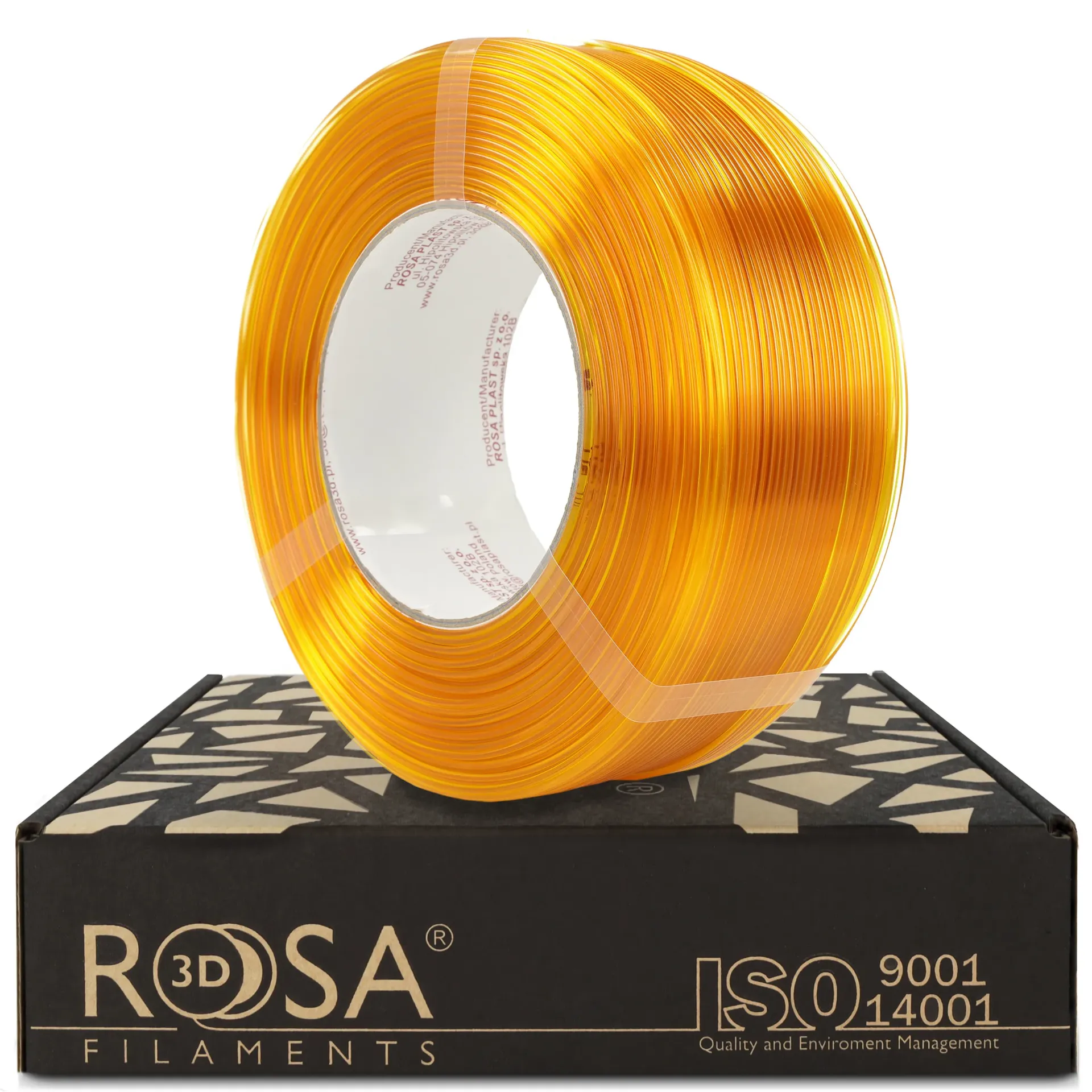[4799] ROSA3D ReFill PETG HS Gelb (Yellow) Transparent (1000 g)