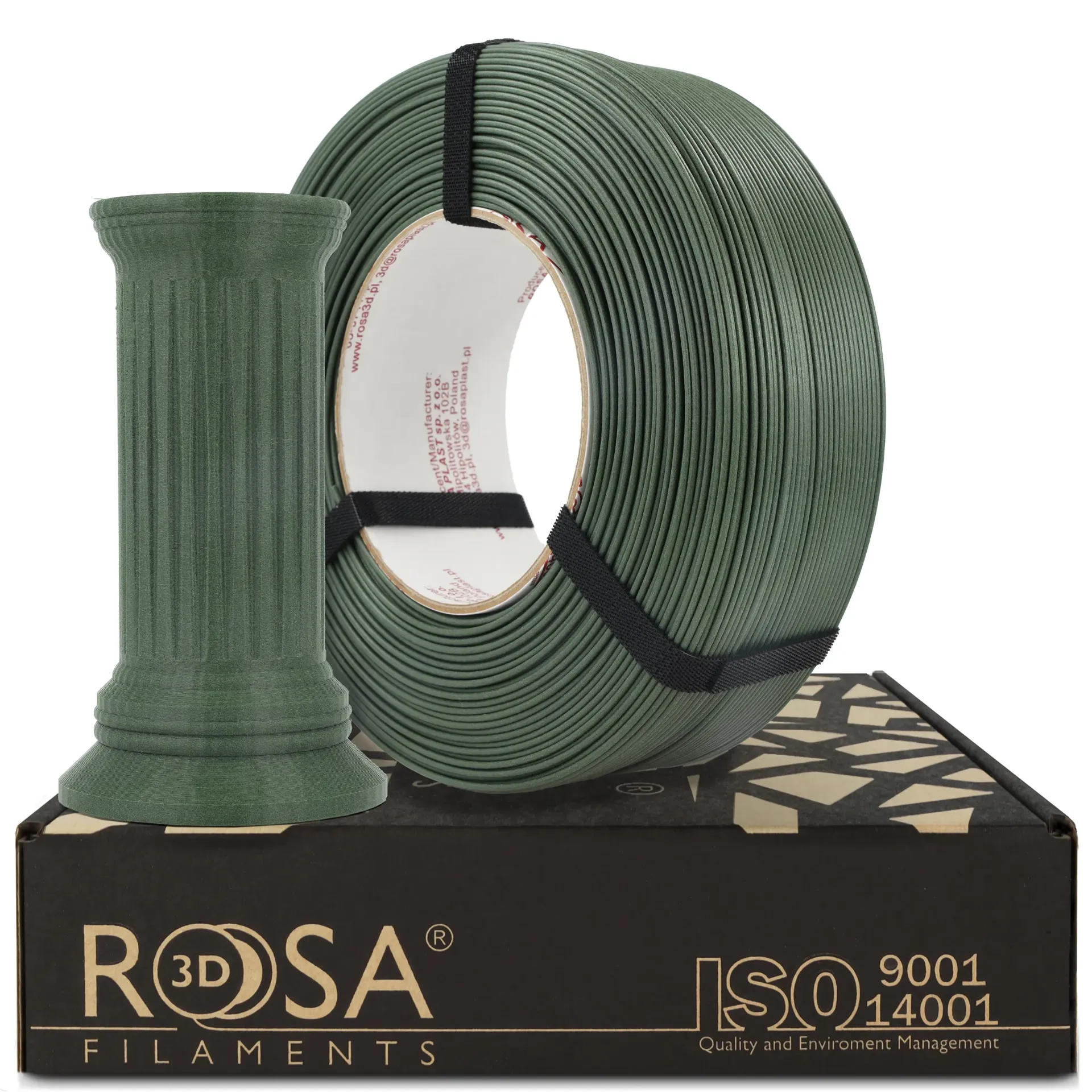 [4793] ROSA3D ReFill PETG Structure HS Forest Green (1000 g)