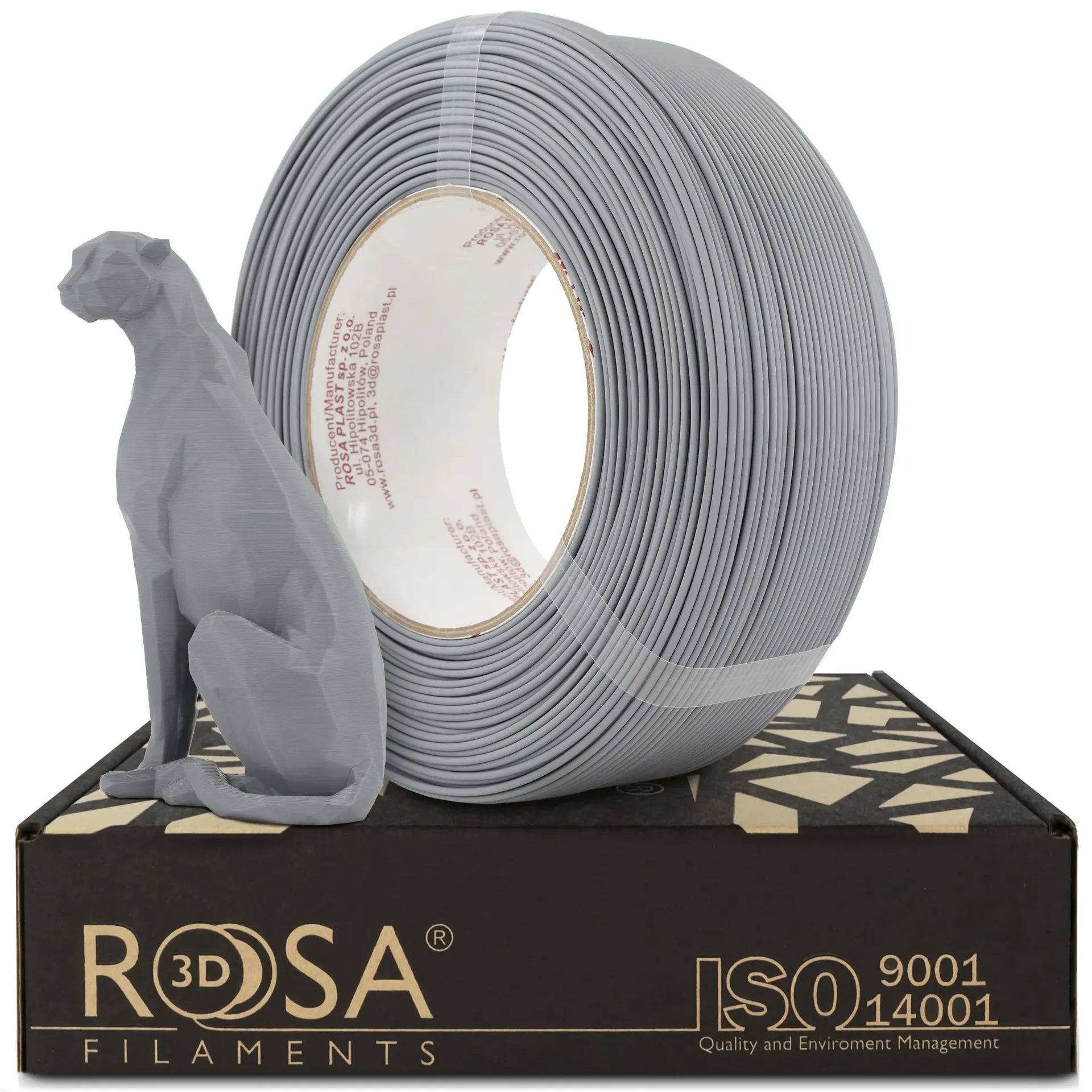 [4767] ROSA3D ReFill PLA Speed Matt Grau (Gray) (1000 g)