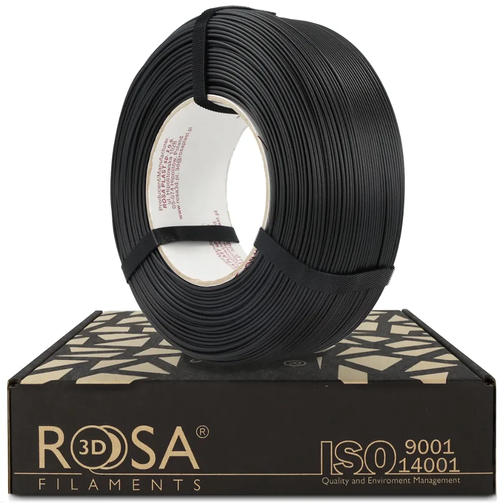[4701] ROSA3D ReFill PLA-CF Matt Home Decor Carbon Black (1000 g)