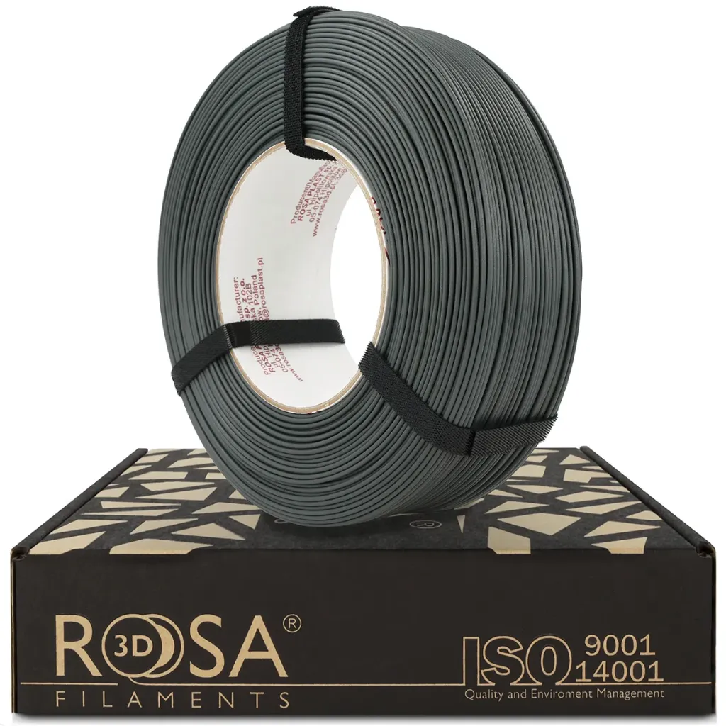 [4637] ROSA3D ReFill PLA-CF Matt Home Decor Lava Grau (Lava Gray) (1000 g)