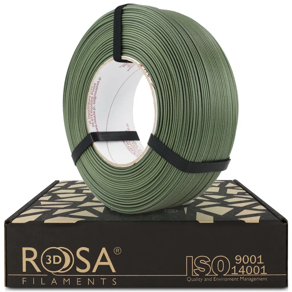 [4675] ROSA3D ReFill PLA-CF Matt Home Decor Olive Green (1000 g)
