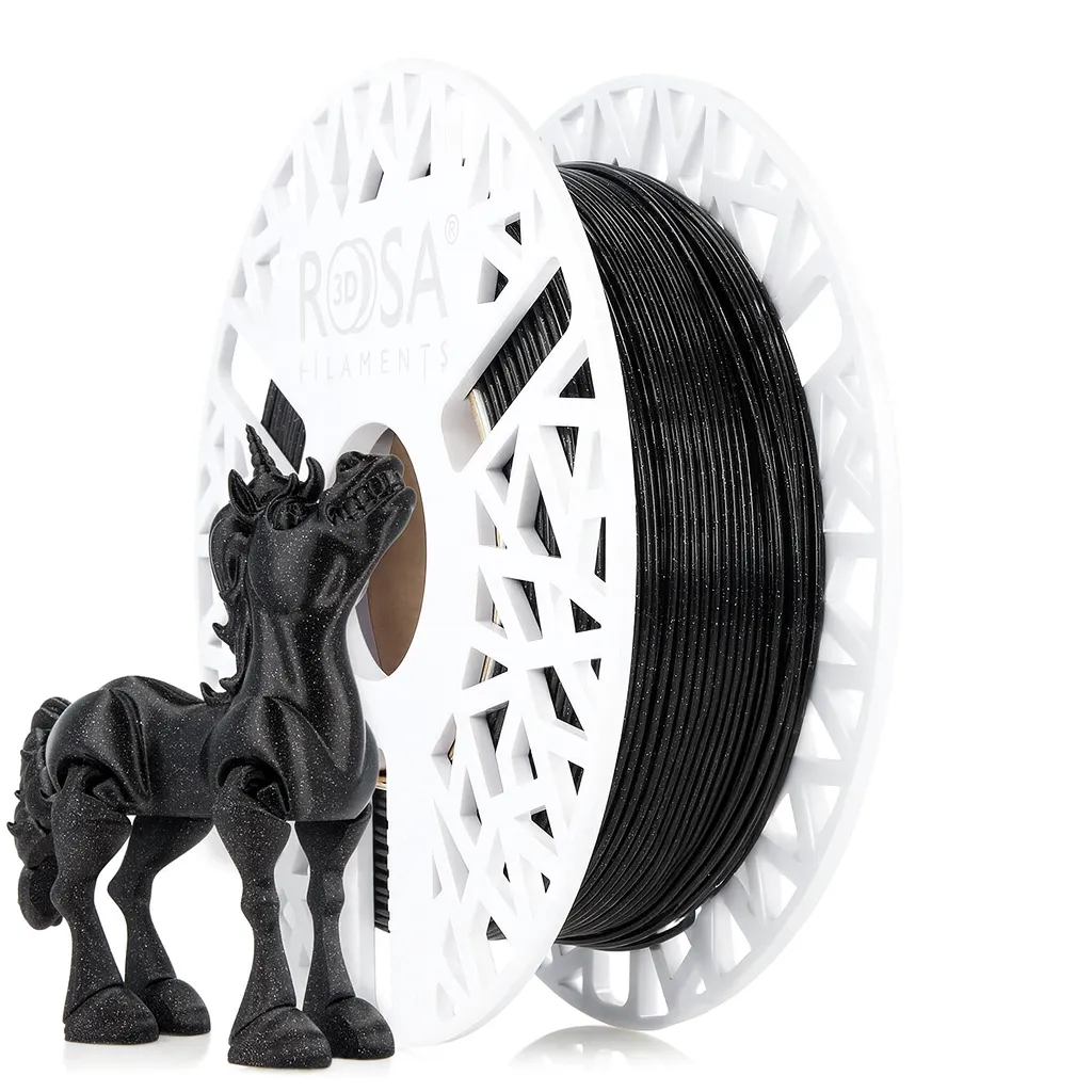 [4378] ROSA3D Spule PLA Galaxy Schwarz (Black) (500 g)