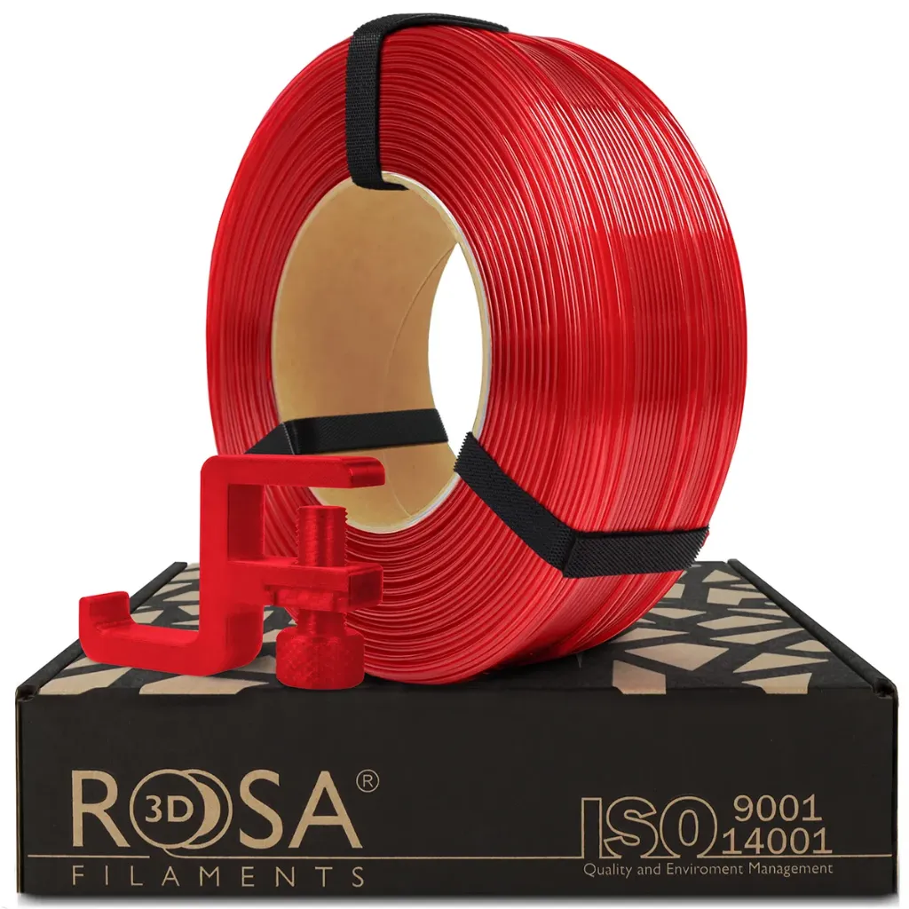[3831] ROSA3D ReFill PETG HS Rot (Red) Transparent (1000 g)