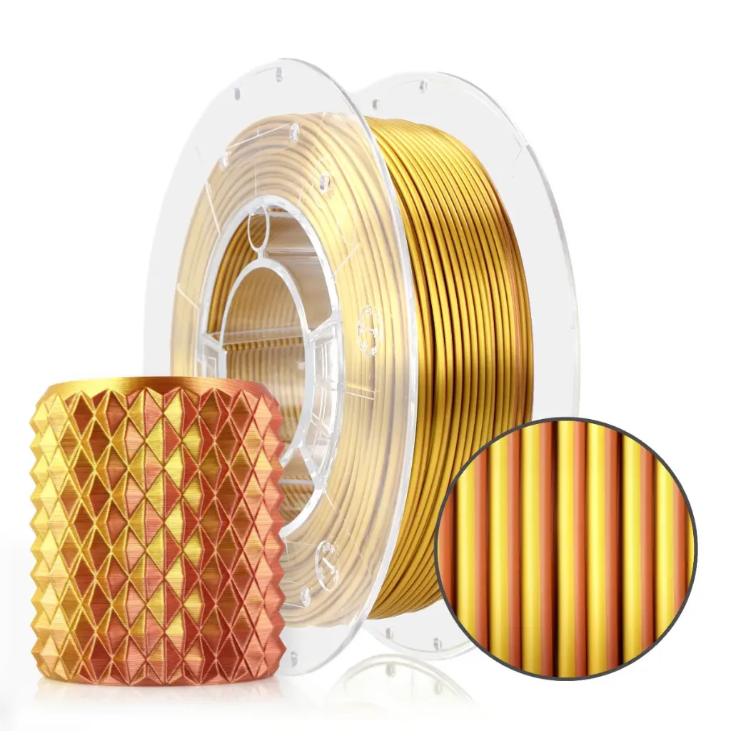 [4071] ROSA3D ReFill PLA Magic Gold-Kupfer (Gold Copper) Silk (1000 g)