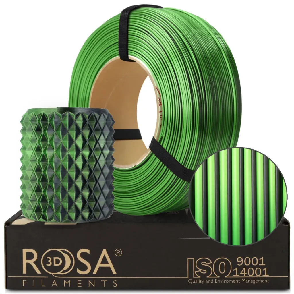 [4153] ROSA3D ReFill PLA Magic Mystisches Grün (Mistic Green) Silk (1000 g)
