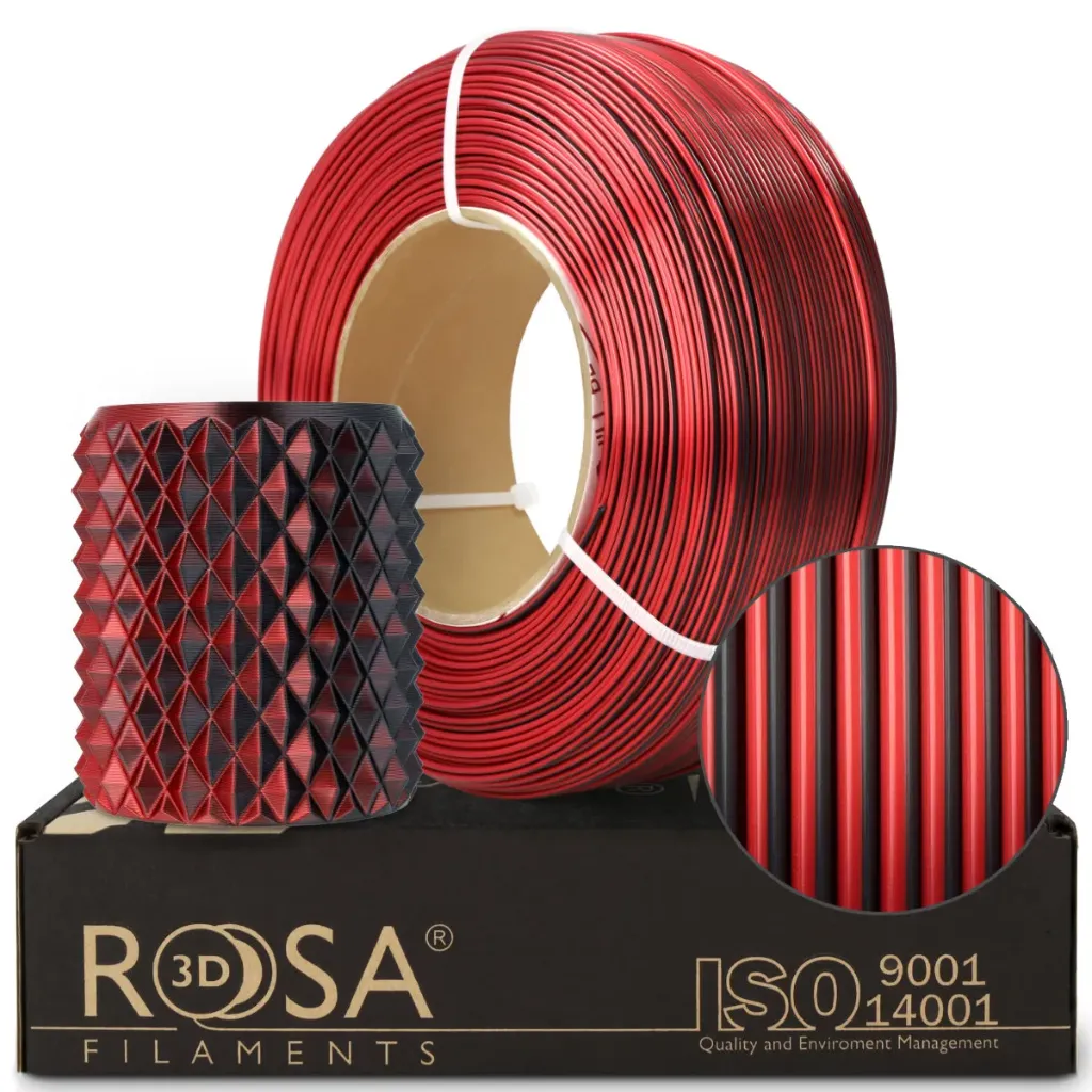 [4061] ROSA3D ReFill PLA Magic Mystisches Rot Silk (1000 g)