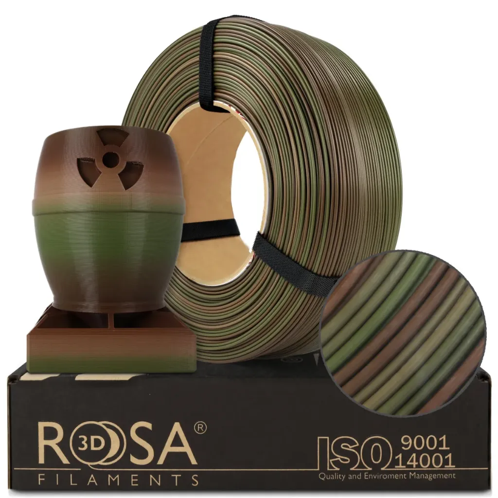 [4268] ROSA3D ReFill PLA Rainbow Armeewald (Army Forest) (1000 g)