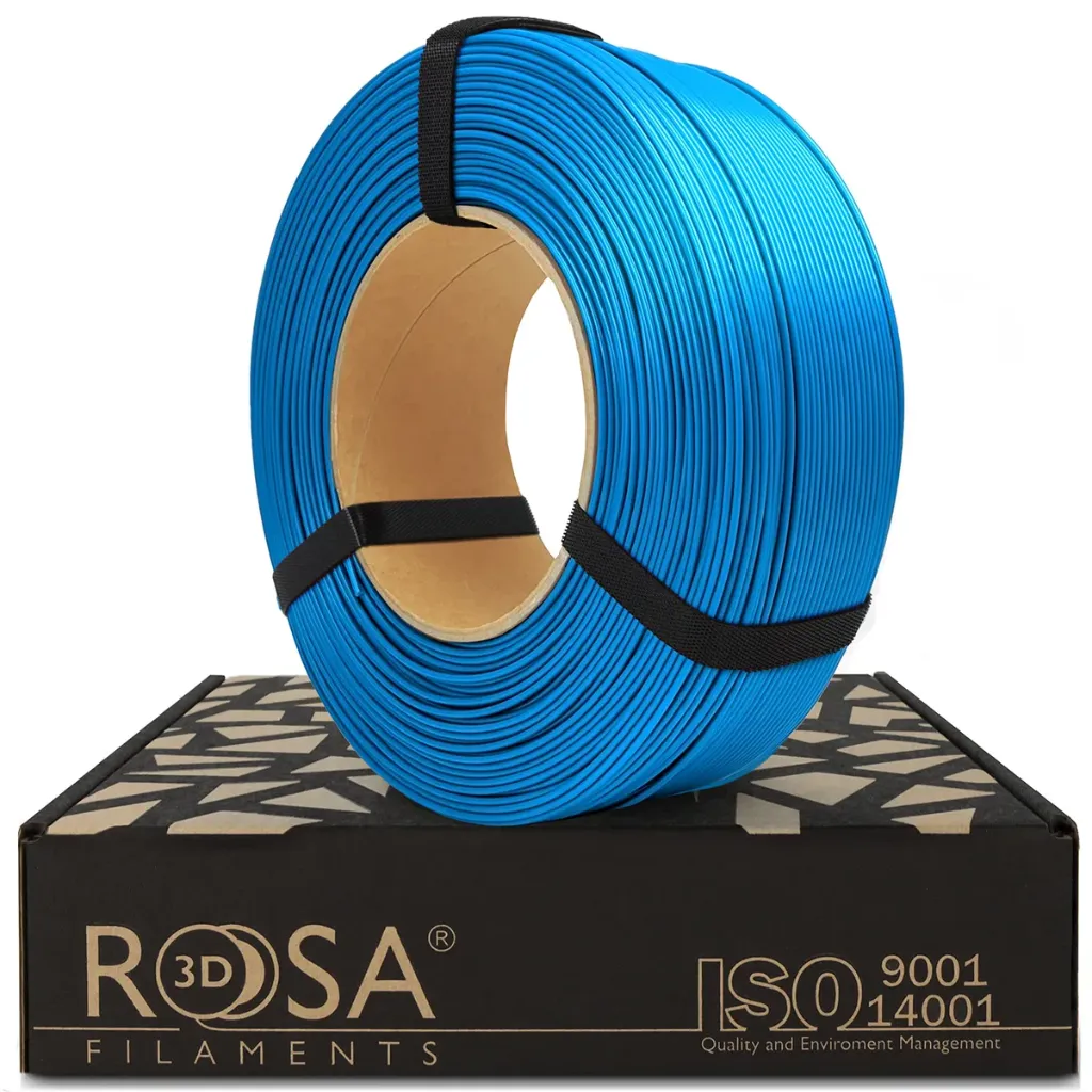 [3741] ROSA3D ReFill PLA Starter Capriblauer Satin (Capri Blue Satin) (1000 g)