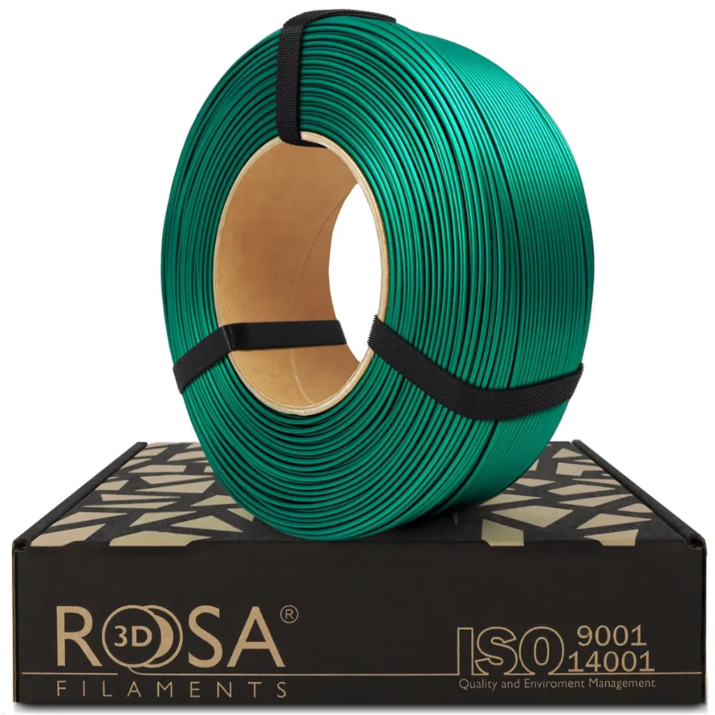 [3743] ROSA3D ReFill PLA Starter Smaragdgrüner (Emerald Green) Satin (1000 g)