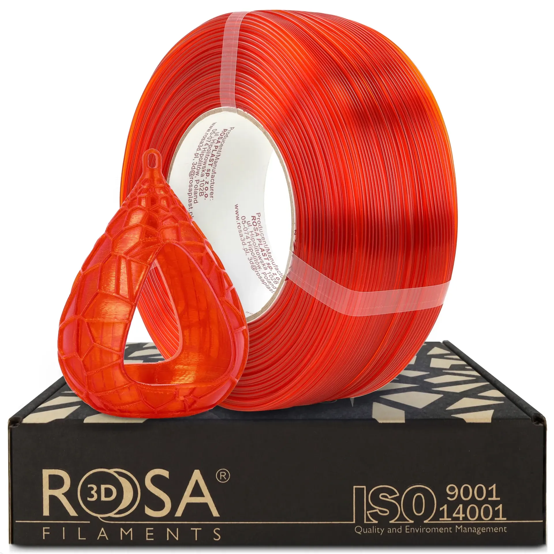 ROSA3D ReFill PETG HS Orange Transparent (1000 g)